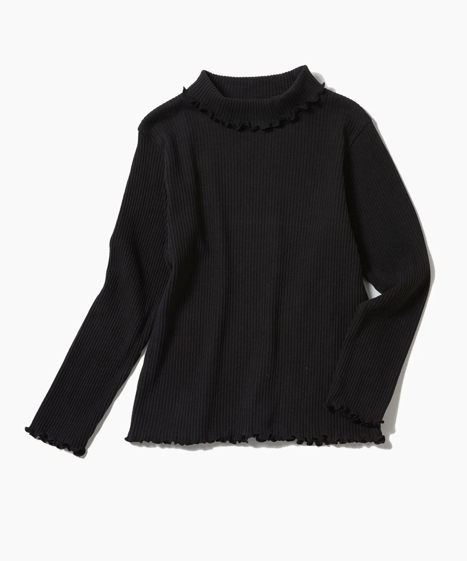 Водолазка в рубчик Ever Closet, black — фото 3
