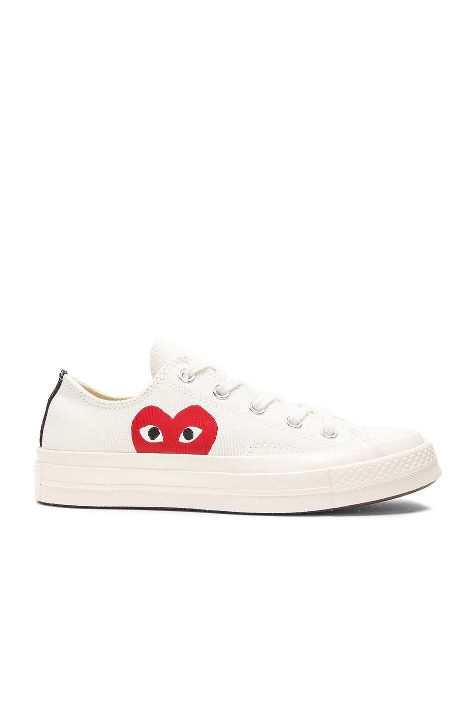 

Низкие кеды Converse из плотной ткани с крупной эмблемой Comme Des Garcons Play, белый