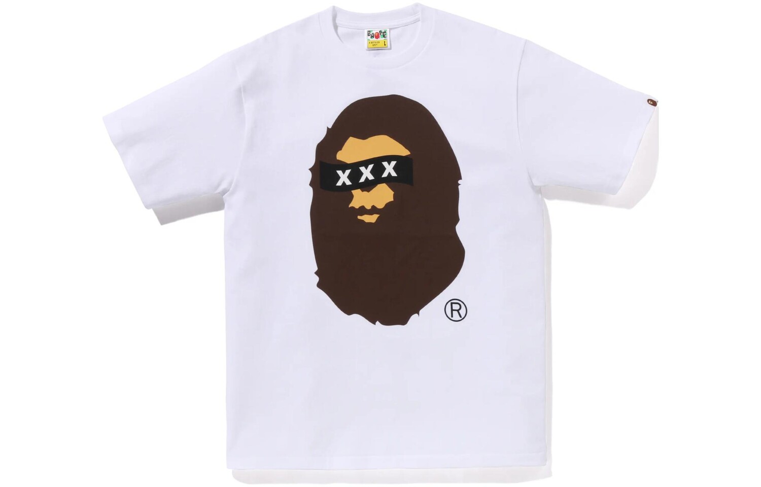 Футболка GOD SELECTION XXX CO-BRAND унисекс A Bathing Ape, белый — фото 2