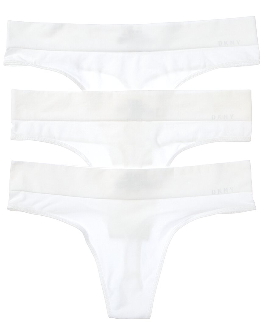 

Бесшовные стринги DKNY Litewear, 3 шт, белый