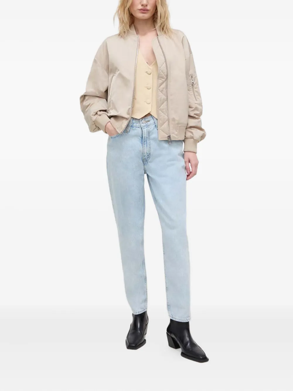 Джинсы из денима с карманами в стиле мам из 80-х Levi'S, синий — фото 2