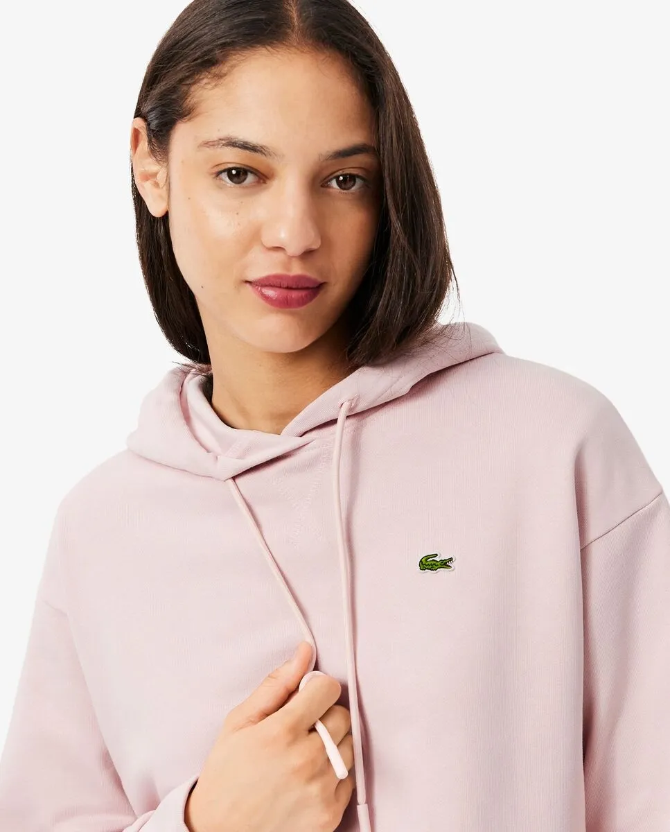 Толстовка женская Lacoste оверсайз, розовый — фото 4