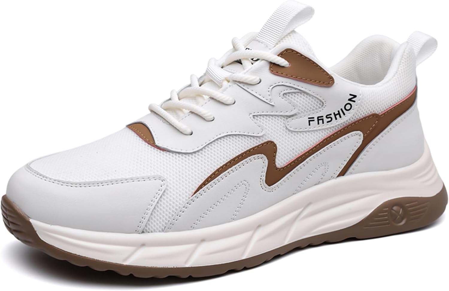 

Мужские модные дышащие кроссовки на платформе с шнуровкой, ретро, мягкие, противоскользящие, спортивные, для бега, ходьбы и повседневной носки Jhfdioy, белый