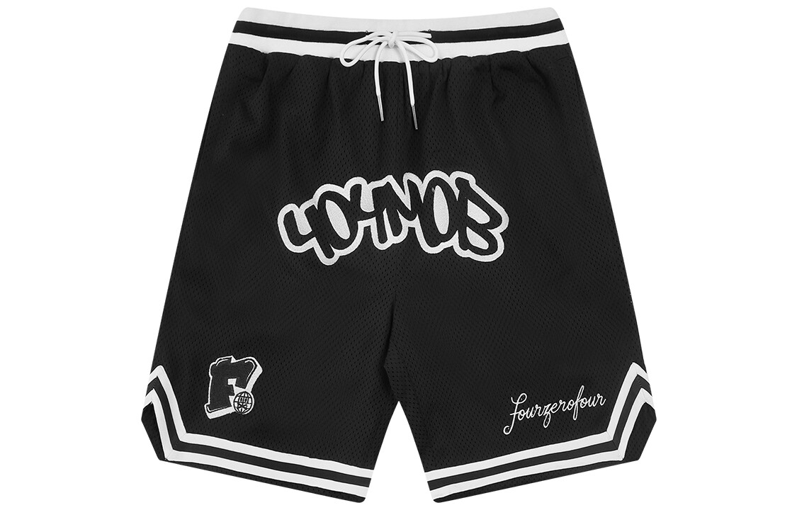 

404MOB GANG Повседневные шорты унисекс, Черный