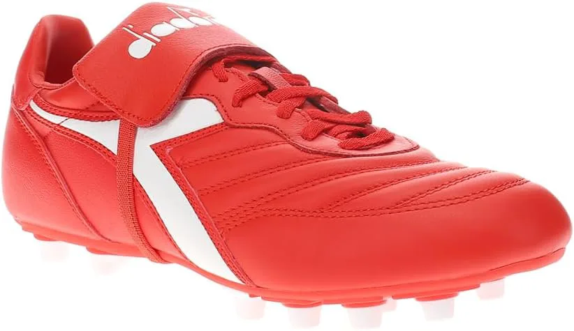 Мужские футбольные бутсы Diadora Brasil Lt T Mdpu - красные, красный — фото 2