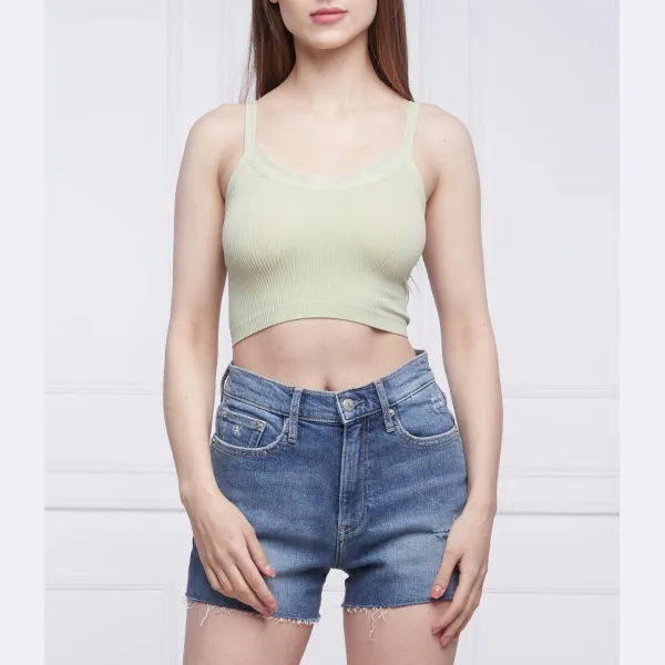 

Облегающий топ Guess, зеленый
