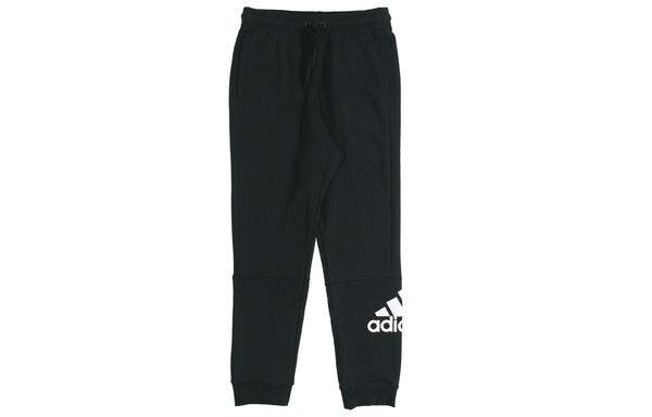 Спортивные штаны adidas Stylish Knit logo Bundle Feet Sports Long Pants Black, черный — фото 2
