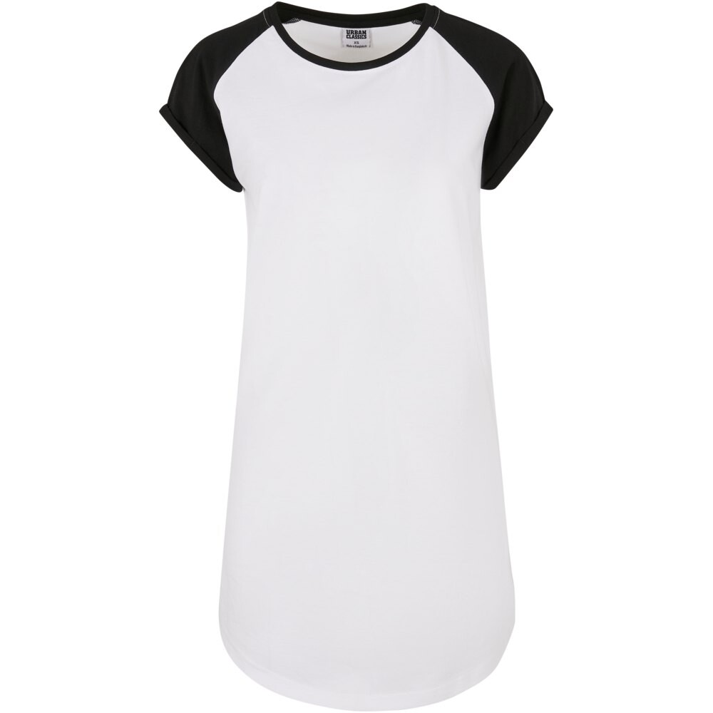 

Платье с коротким рукавом Urban Classics Contrast Raglan, белый
