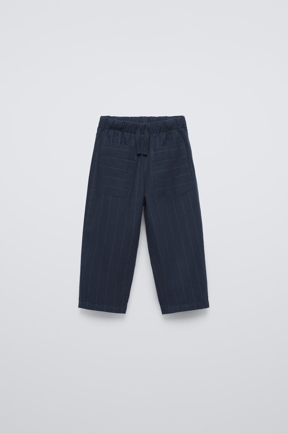 

Полосатые брюки ZARA, темно-синий