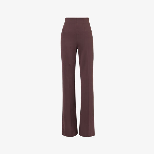 

Широкие брюки Oleo с высокой посадкой из эластичной ткани Sportmax, коричневый