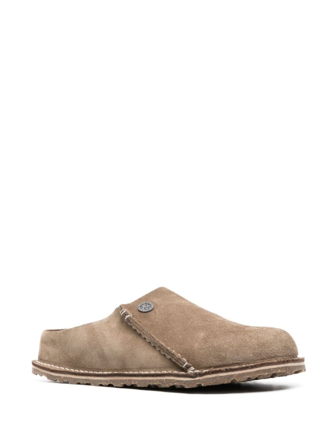 Birkenstock слиперы Zermatt с тисненым логотипом, коричневый — фото 2
