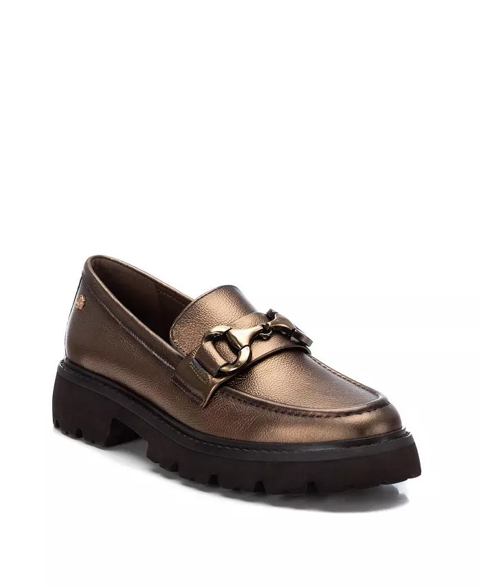 Женские лоферы Penny из коллекции Carmela Leather Collection от Xti, золотой — фото 2
