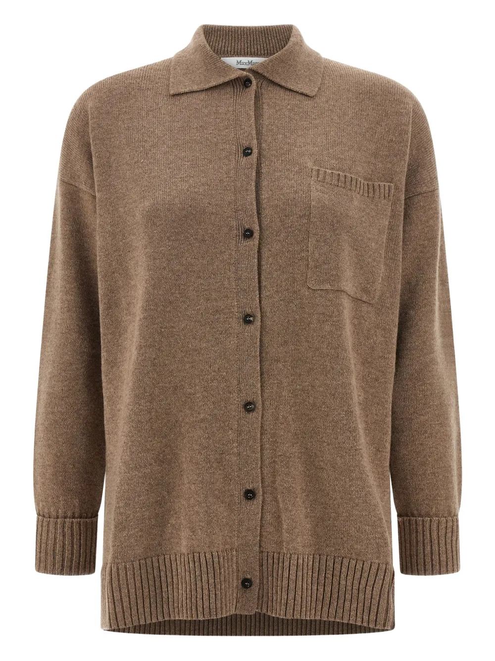 

Кардиган на пуговицах с быком Max Mara, коричневый