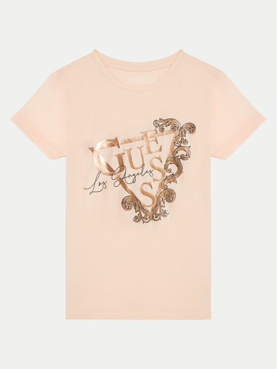 

Футболка стандартного кроя Guess, розовый