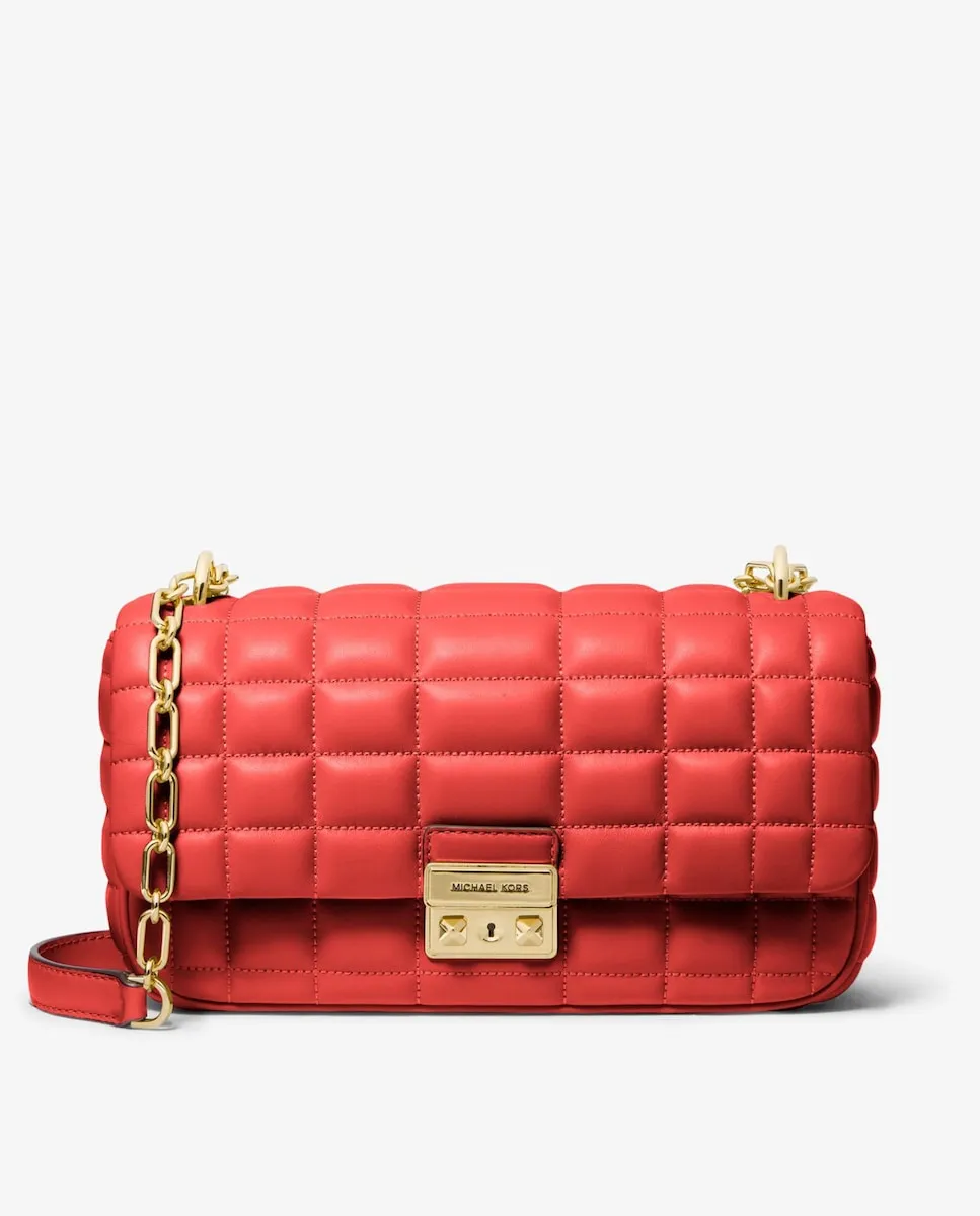 

Сумка через плечо из стеганой кожи Tribeca Michael Michael Kors, красный