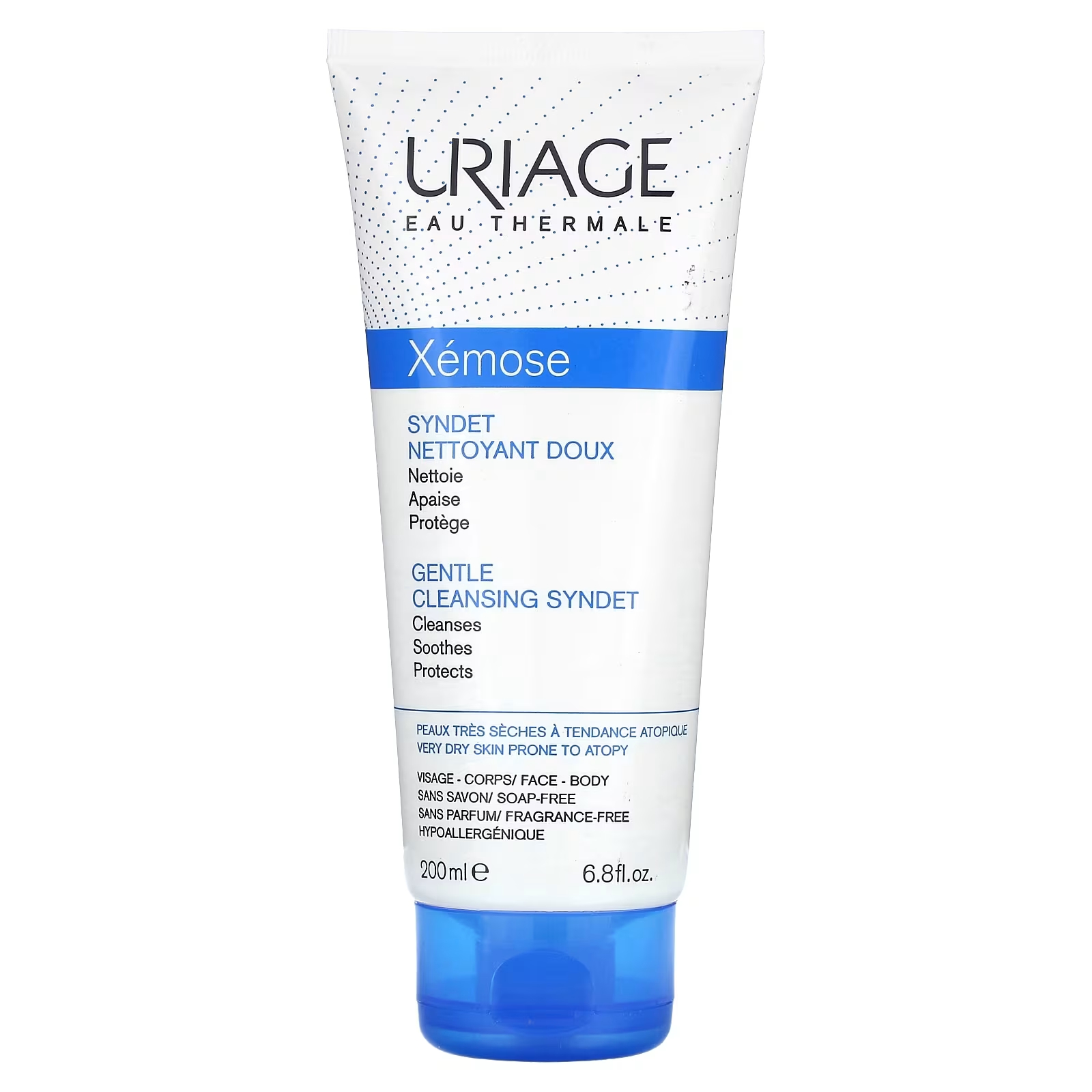 

Очищающий гель-крем Uriage Xemose Gentle Cleansing Syndet без отдушек, 200 мл