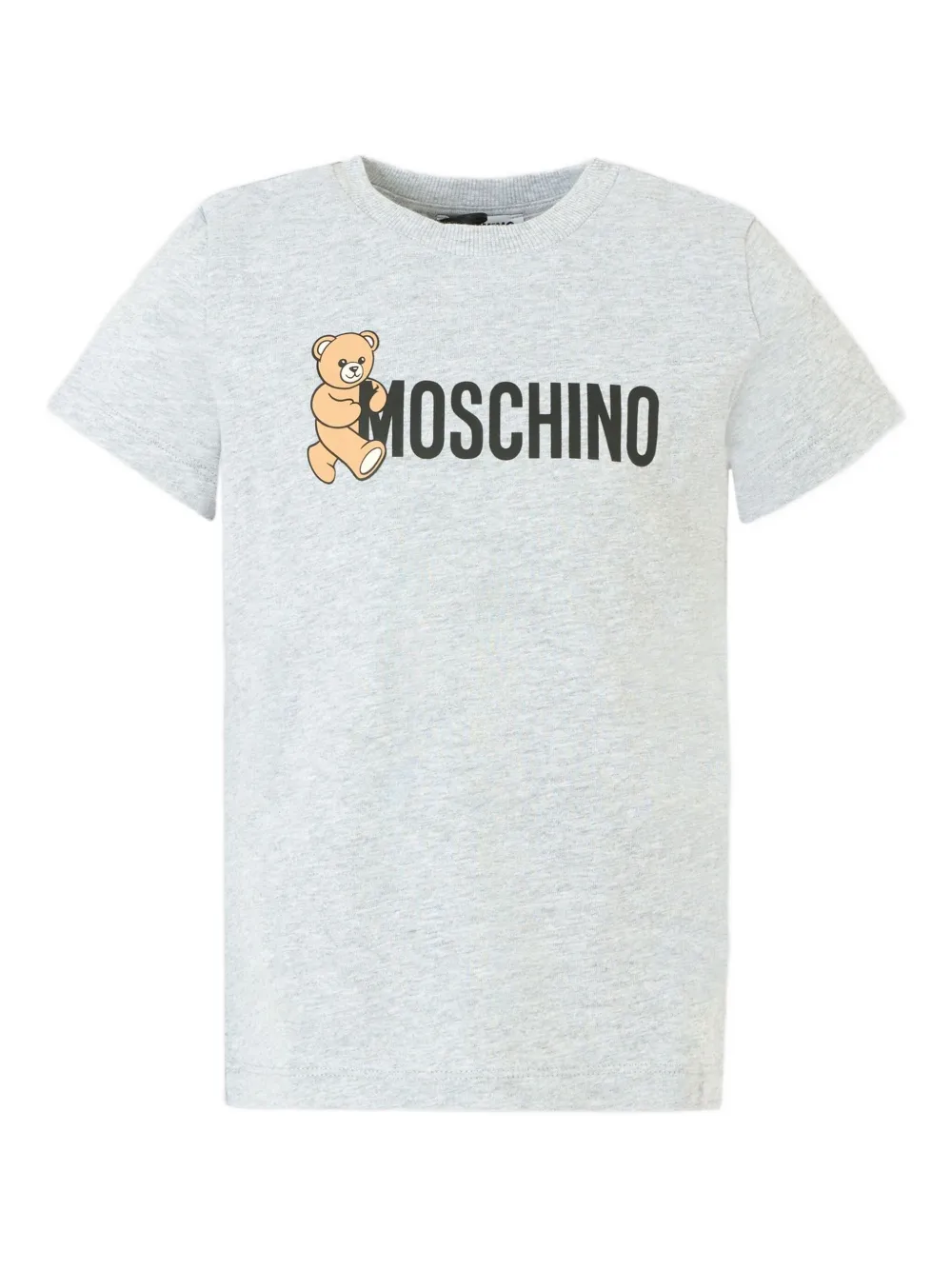 

Футболка с короткими рукавами и принтом Тедди Moschino Kids, серый