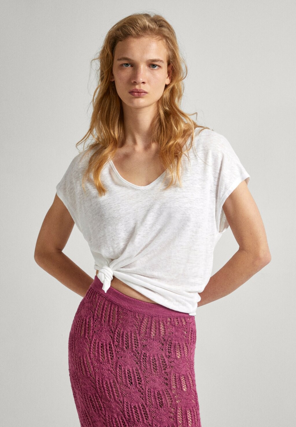 

Футболка базовая LOTTIE Pepe Jeans, цвет white