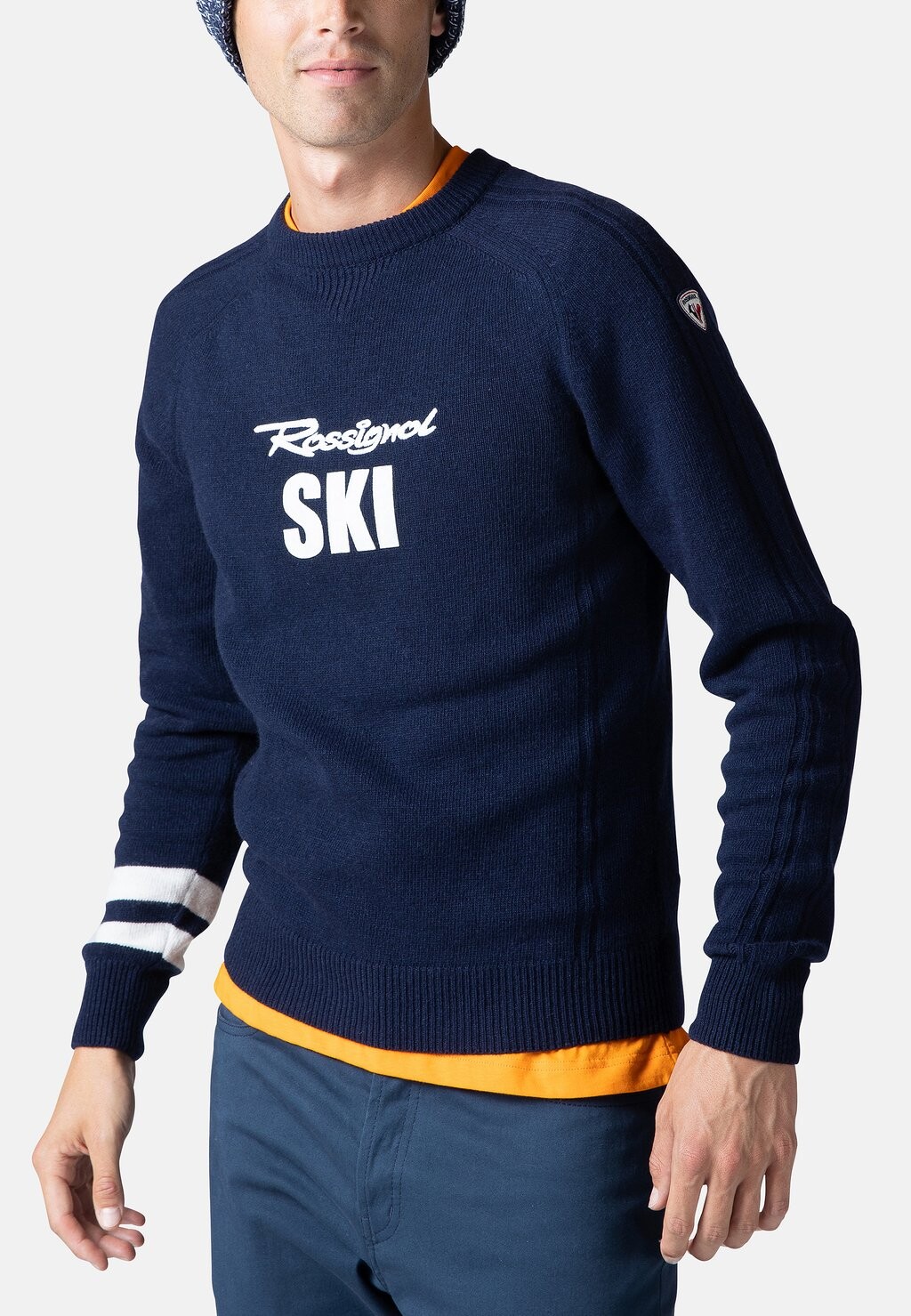 

Вязаный свитер SIGNATURE Rossignol, цвет dark navy