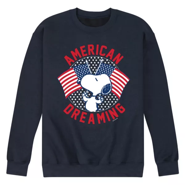 

Мужская флисовая толстовка с принтом «American Dreaming» Licensed Character, синий