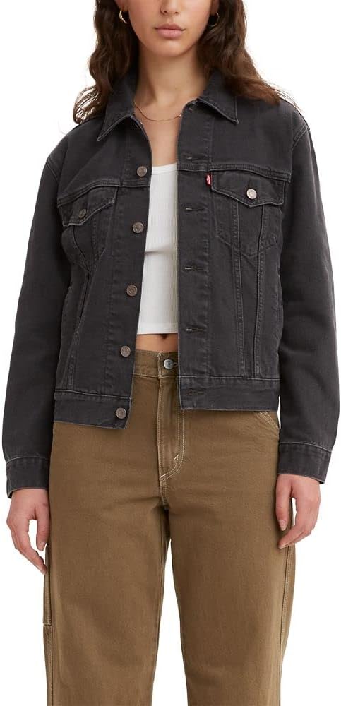 

Levi's Женская куртка в стиле бывшего парня (также в размерах плюс), Black Worn in
