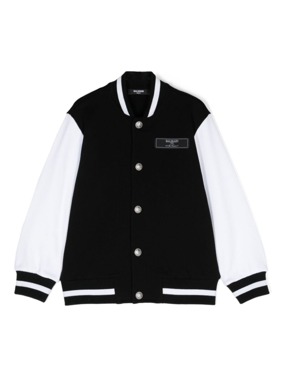 

Balmain Kids бомбер с нашивкой-логотипом, черный