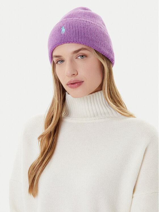 

Шапка 455954355010 Polo Ralph Lauren, фиолетовый