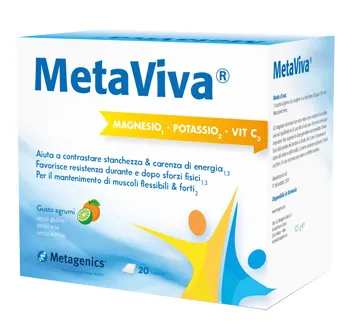 

Metaviva Mg/K/Vit C 20 мультивитаминных и мультиминеральных пакетиков Metagenics