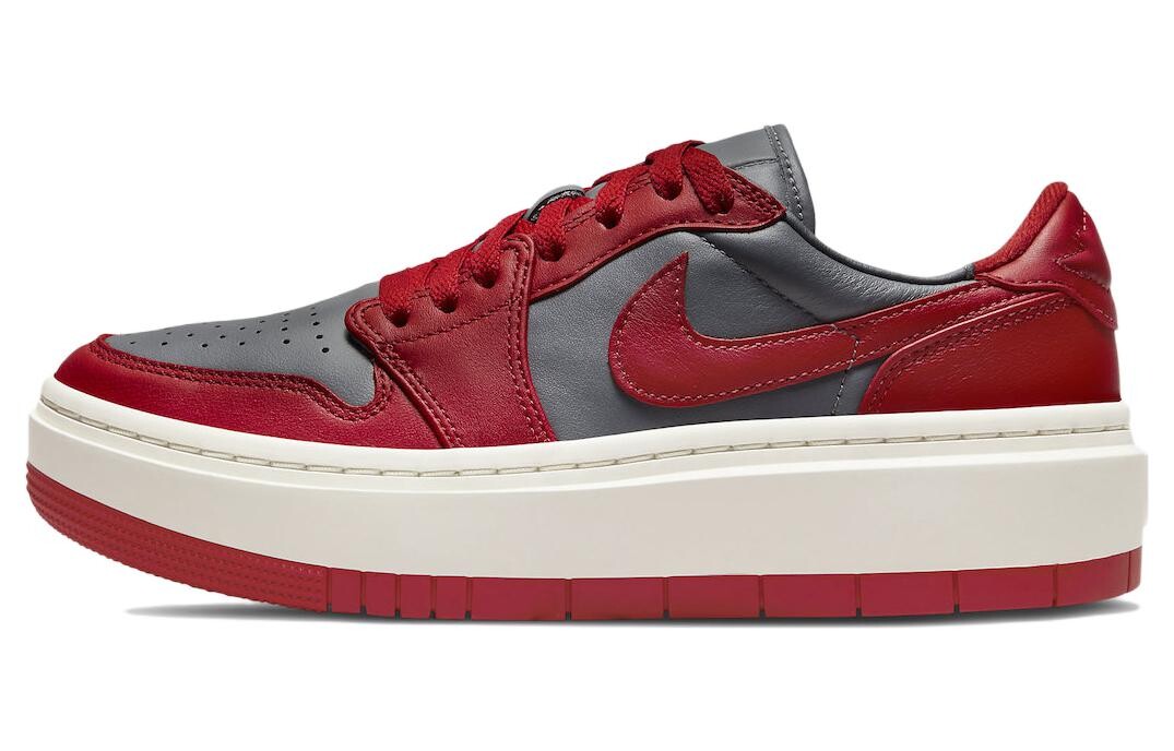 Jordan 1 Elevate Low Dark Grey Varsity Red (женские)