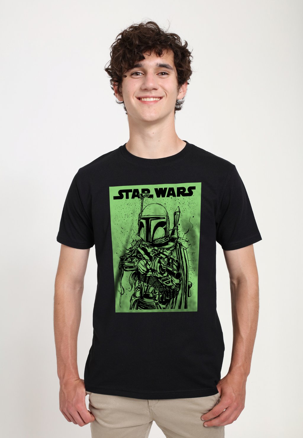 

Футболка с принтом STAR WARS: CLASSIC SUPER FETT Star Wars, черный