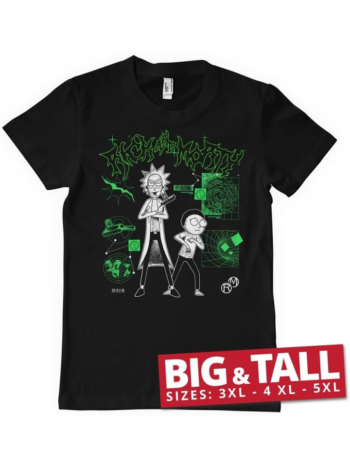 

Футболка Lab Big & Tall T-Shirt Rick and Morty, черный