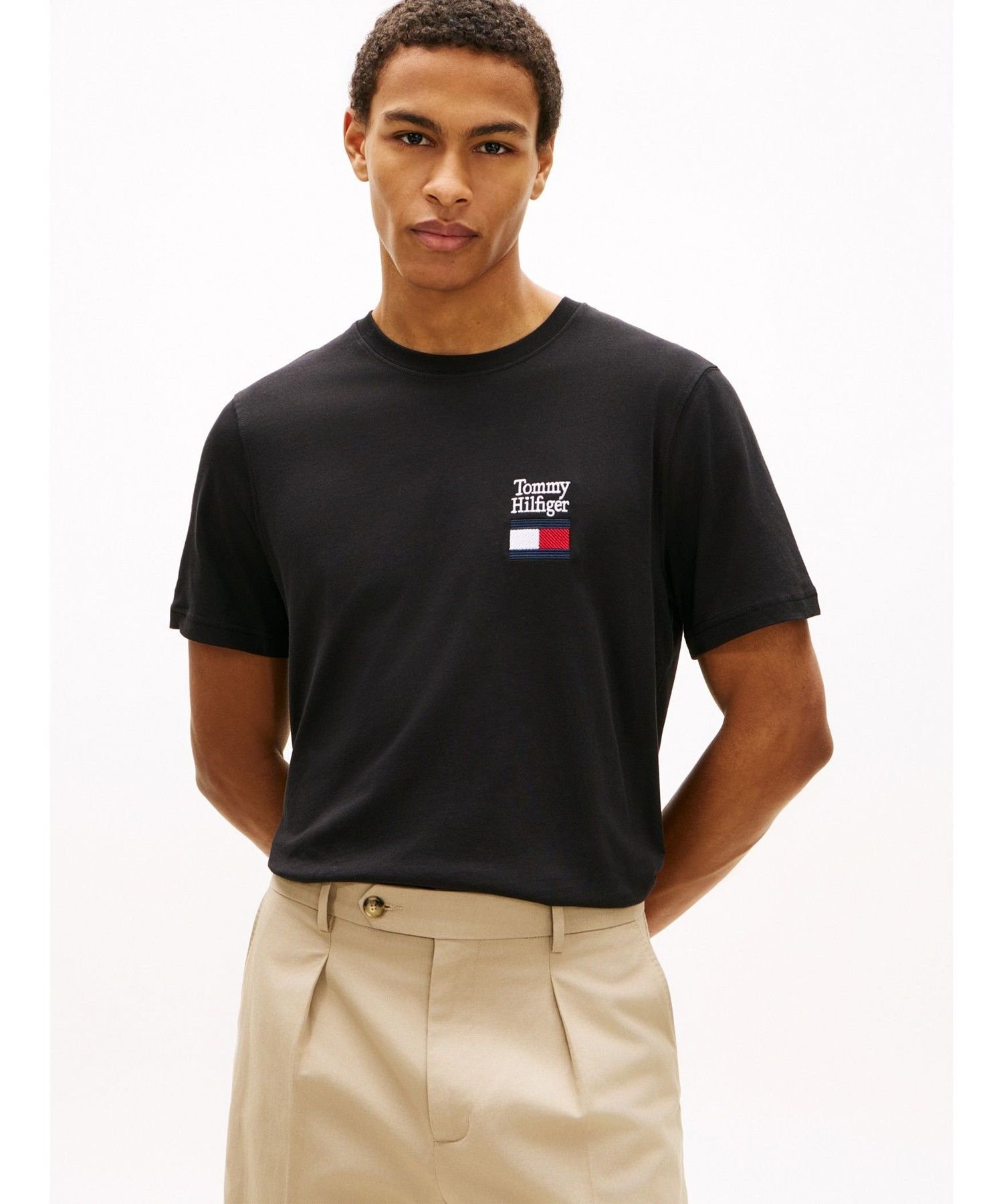 Футболка Brand Love Text Stack TOMMY HILFIGER, Black BDS