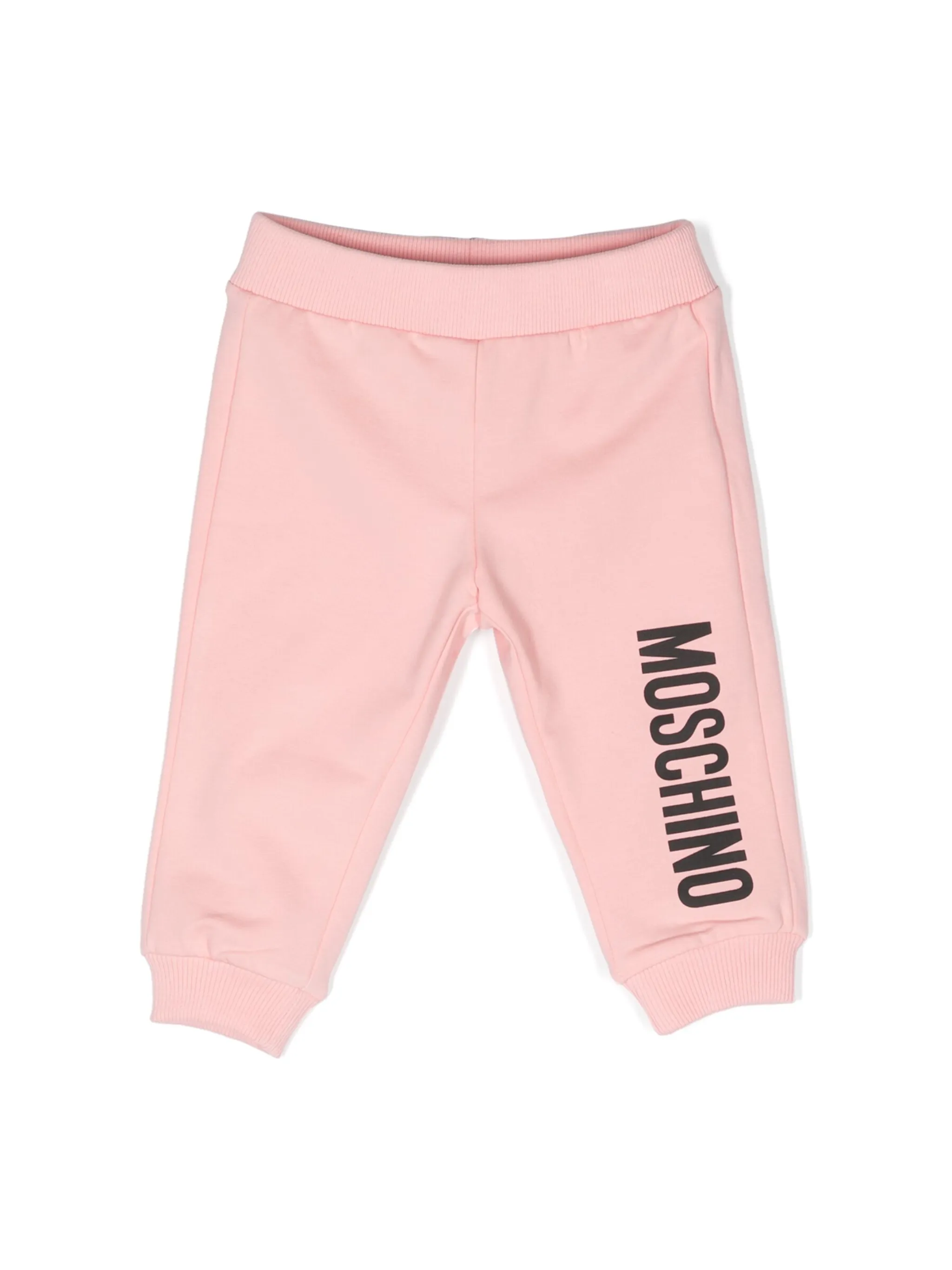 

Спортивные брюки с логотипом Moschino Kids, розовый