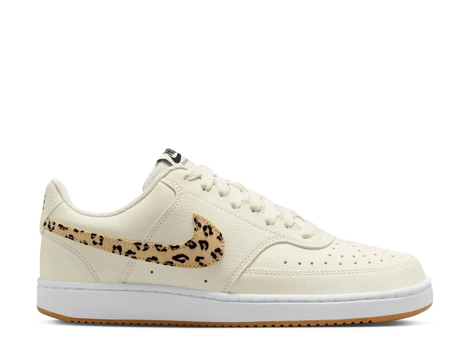 Кроссовки Nike Court Vision Low Next Nature — женские, бежевый с леопардовым принтом