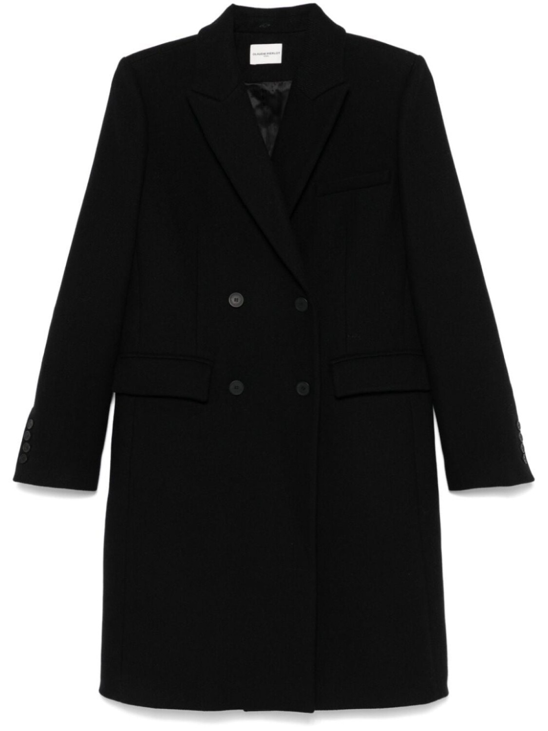 

Claudie Pierlot двубортное пальто, черный