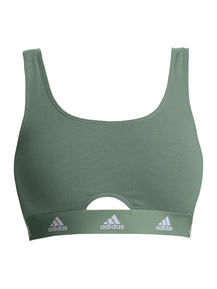 

Спортивный бюстгальтер Adidas, зеленый