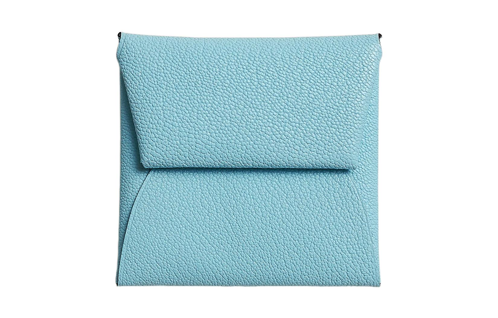 

HERMES Кошелек Bastia Mysore Goat Skin Women's U2Bleu Zephyr And Wind Blue