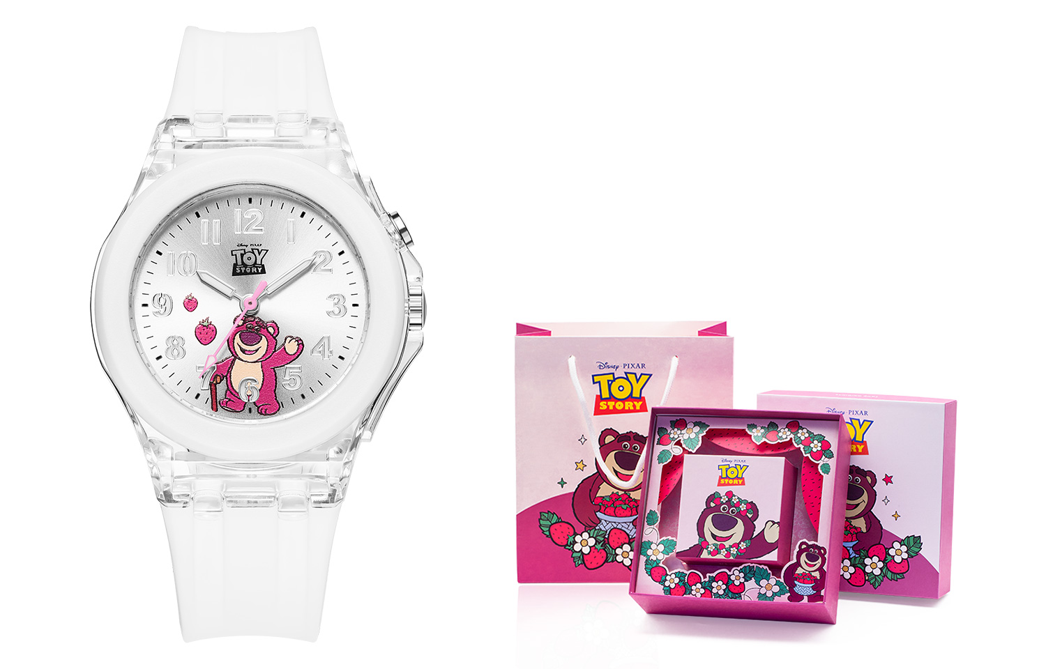 

Disney Часы Quartz Movement TPU Strap Watch Women's Watch Pink Watch Dial MK-11714
