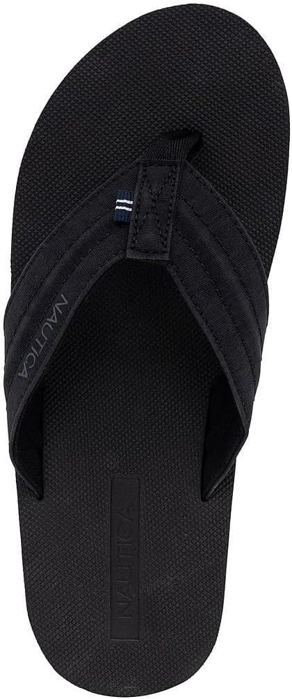 Мужские шлепанцы Nautica, пляжные сандалии, босоножки для лодки, водные тапочки, черный — фото 4