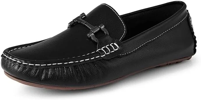 Мужские лоферы из искусственной кожи, повседневные, Black SayfuR