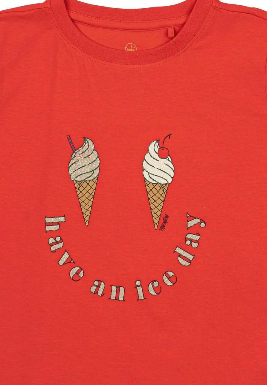 Футболка The New Print T-shirt, Poppy Red/Red — фото 3