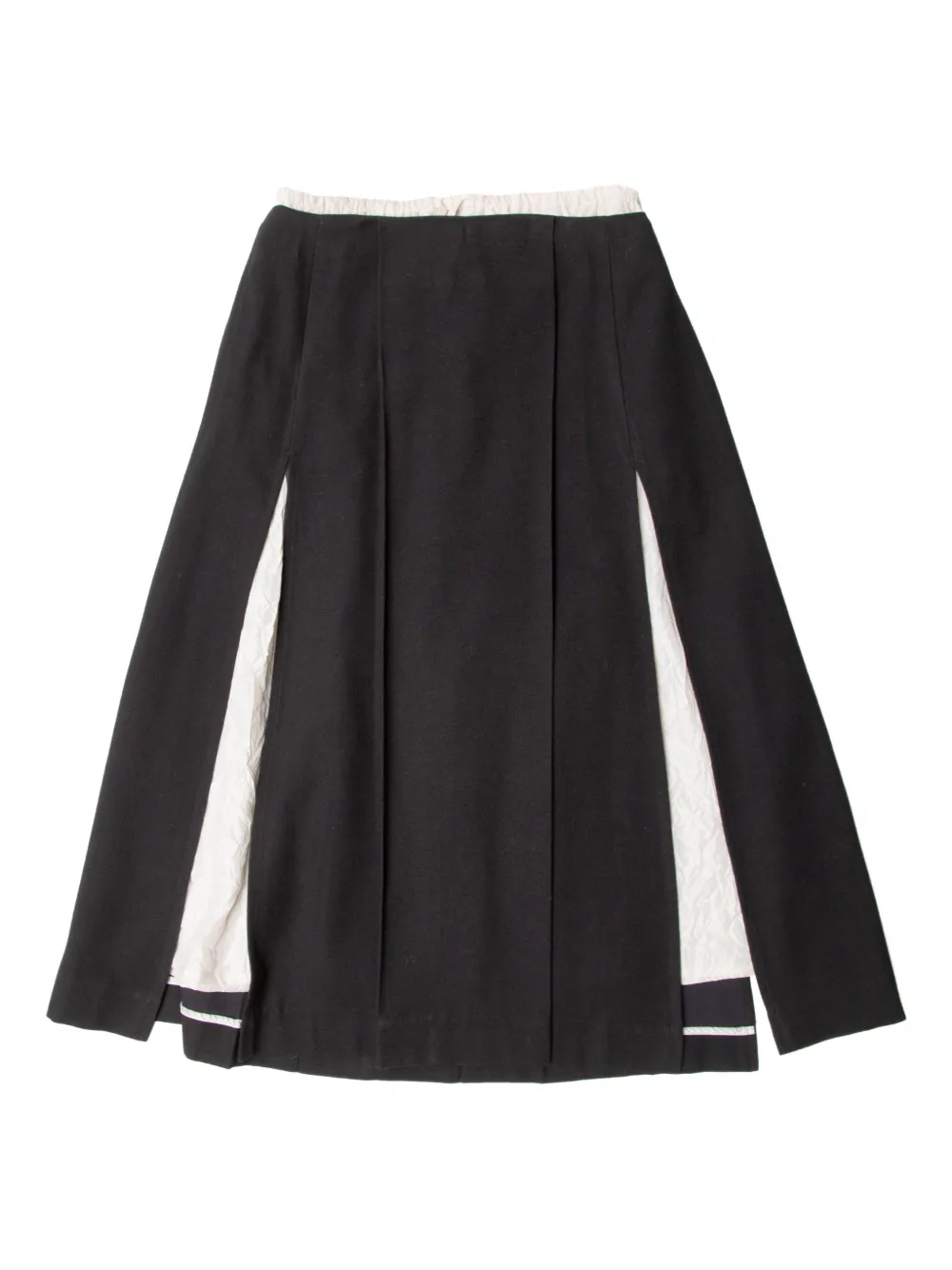 

Плиссированная юбка с разрезом Muller Of Yoshiokubo, черный