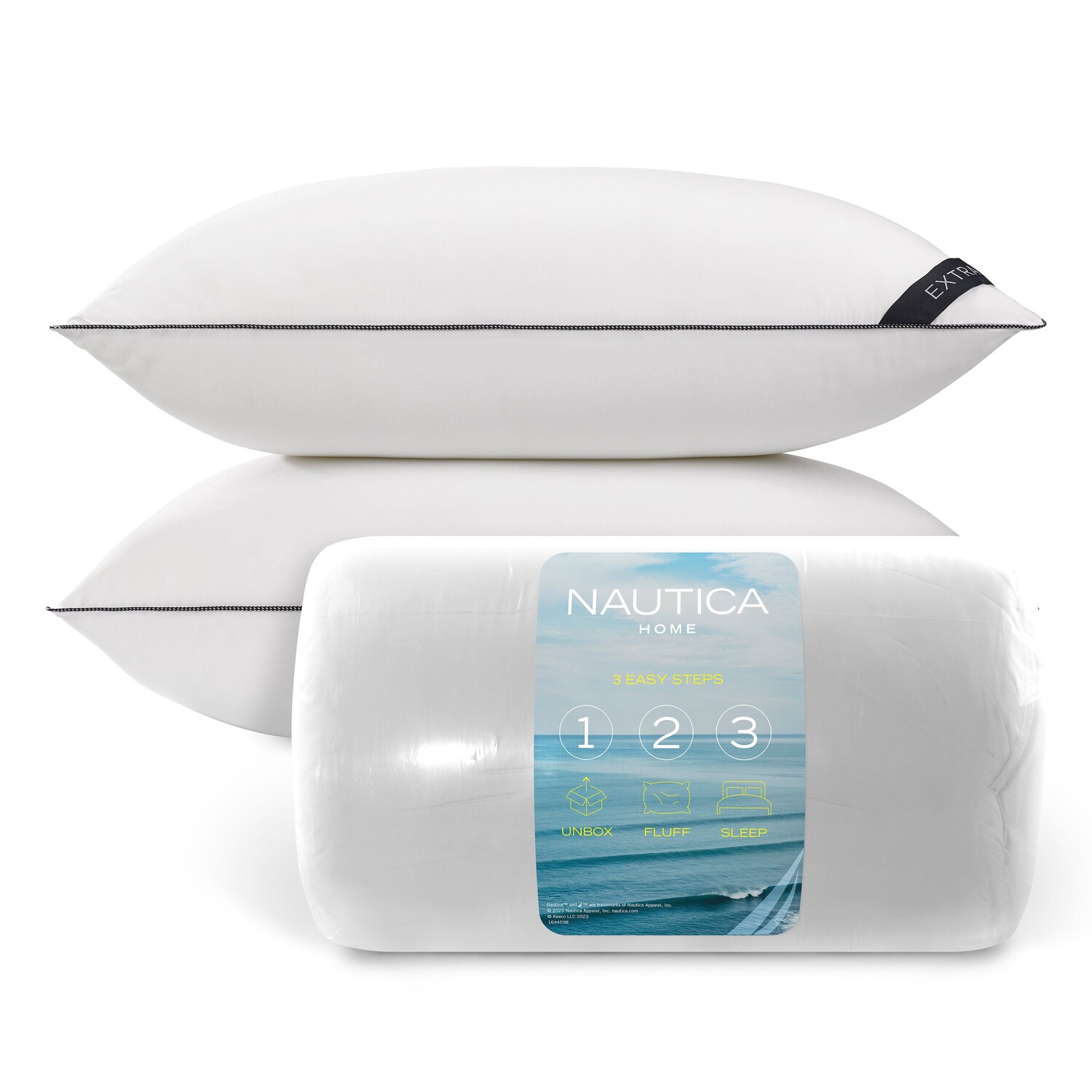 

Подушки Nautica Extra Firm Standard/Queen, 2 шт., цвет Tin Grey