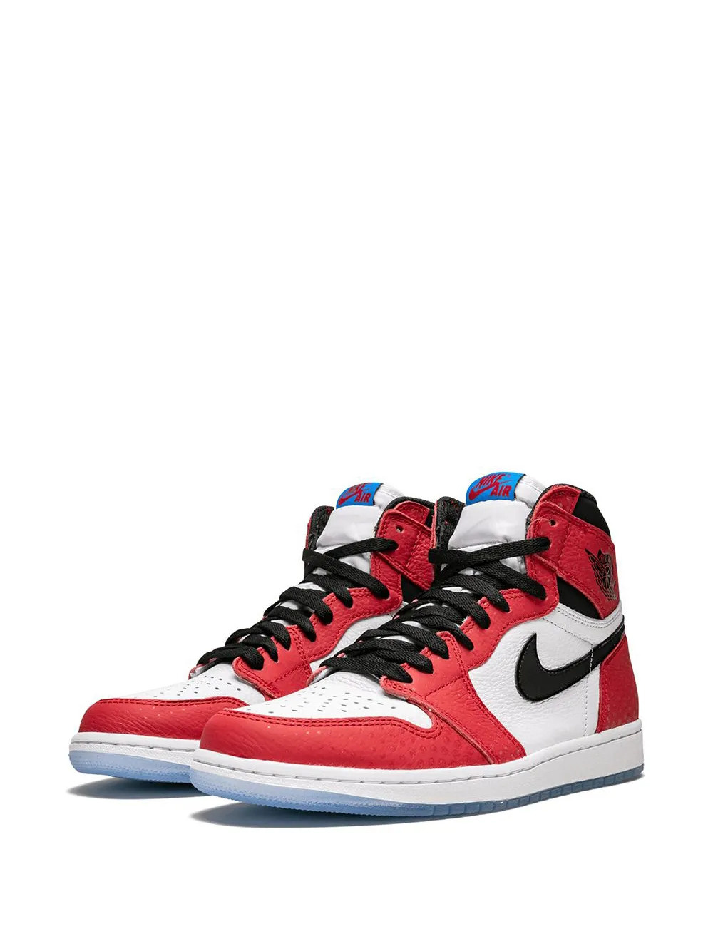 Высокие кроссовки Air  1 Retro High OG Spider-Man: Origin Story Jordan, красный — фото 2