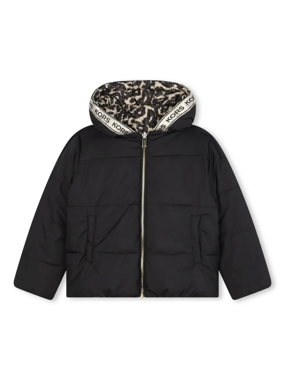

Двусторонний пуховик Michael Kors Kids, черный