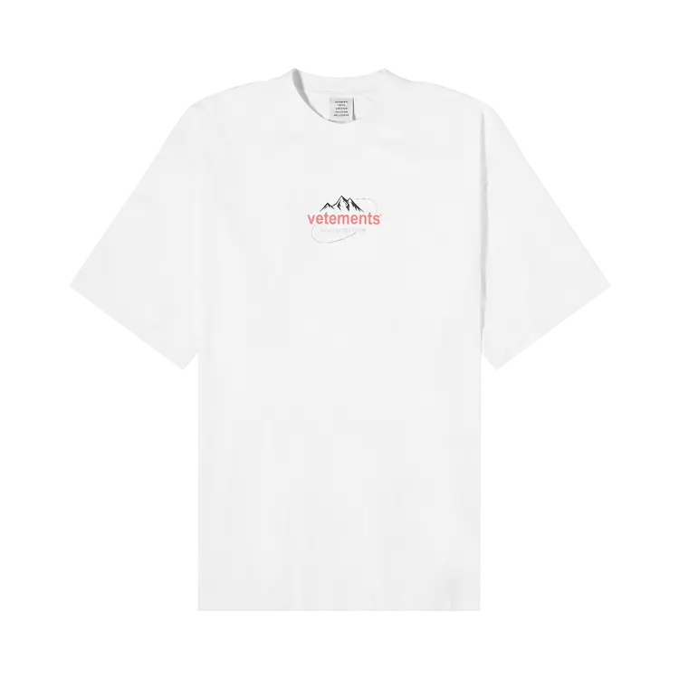 

Футболка Vetements Spring Water Logo 'White', белый