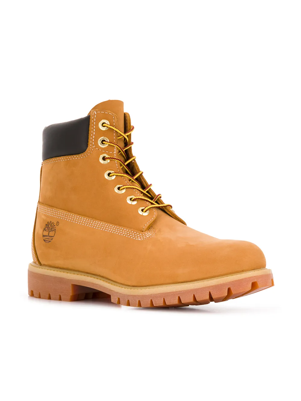 Мужские ботинки Timberland кожаные с ребристой подошвой, коричневый — фото 2