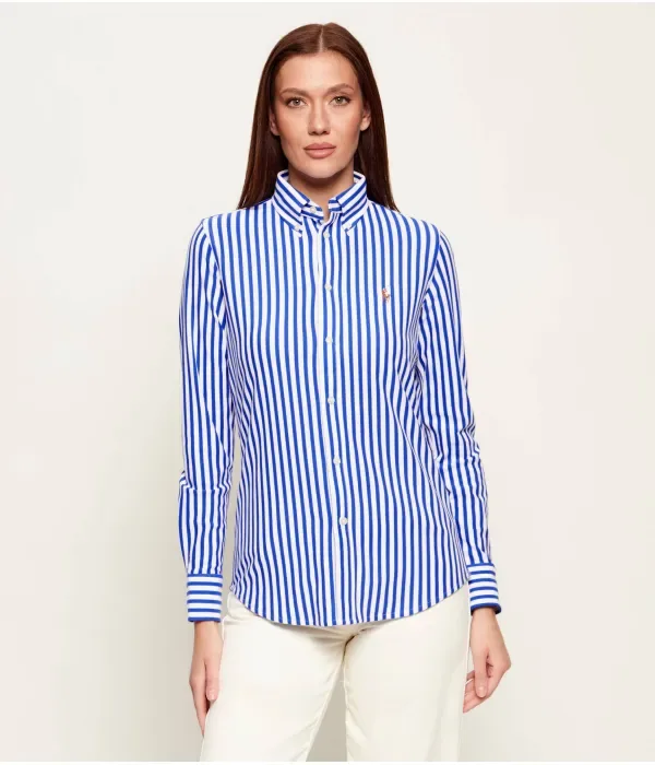 Рубашка slim fit Polo Ralph Lauren, темно-синий
