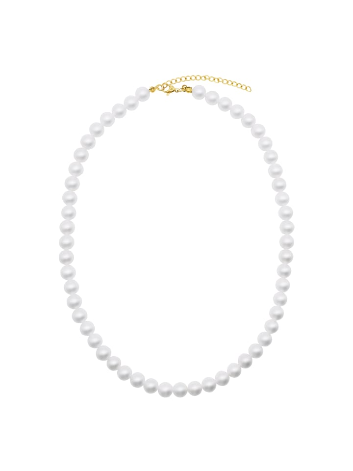 

Steel_Art Жемчужное ожерелье из нержавеющей стали № 8 белого цвета