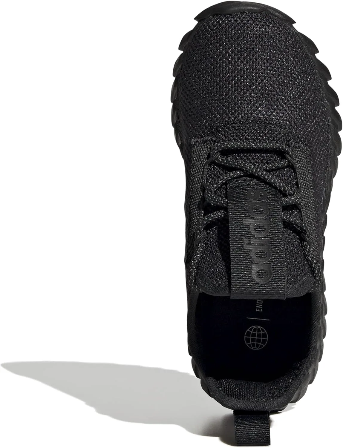 Кроссовки Adidas Kids Boys Kaptir 3.0 на шнуровке для мальчиков, повседневные - черные, черный — фото 3
